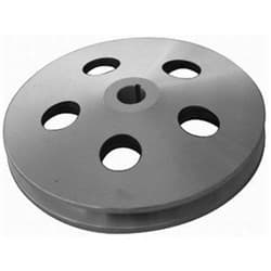 BLACK POWER STEERING PULLEY 1V ALUM 5/8 SHAFT WITH KEYWAY RPC - R8848B