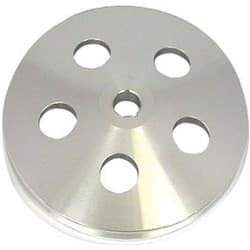 POWER STEERING PULLEY, SBC BBC POLISHED ALUM, 5/8" KEYWAY RPC - R8848POL