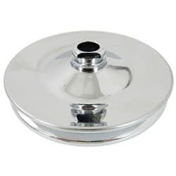 POWER STEERING PULLEY, SBC BBC CHROME STEEL, 5/8 KEYWAY SHAFT RPC - R8948