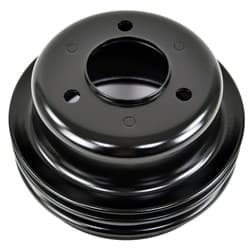 BLACK CRANKSHAFT PULLEY FORD 289 SINGLE GROOVE 3 BOLT STEEL RPC - R8971B