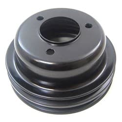 BLACK CRANKSHAFT PULLEY FORD 289 TRIPLE GROOVE STEEL 3 BOLT RPC - R8972B