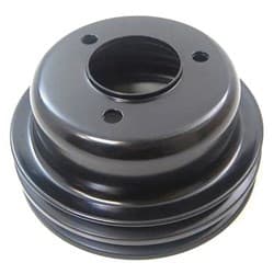BLACK CRANKSHAFT PULLEY FORD 289 DOUBLE GROOVE 3 BOLT STEEL RPC - R8974B