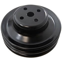 BLACK WATER PUMP PULLEY FORD 289 DOUBLE GROOVE " STEEL " RPC - R8975B