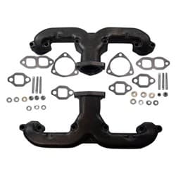 RAMS HORN EXHAUST MANIFOLDS SBC, RAW CAST IRON, PAIR RPC - R900