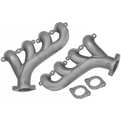 LS SWAP RAW CAST IRON EXHAUST MANIFOLDS, 2.5" OUTLET RPC - R910