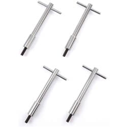CHROME STEEL T-BAR WING NUT 4 PIECES, 4-1/4 HIGH RPC - R9120