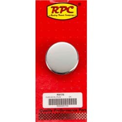 CHROME/RUBBER PUSH IN PLUG/CAP SUIT 1-1/4 HOLES RPC - R9170