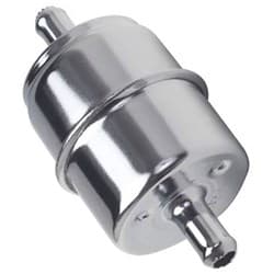 CHROME FUEL FILTER 5/16 STEEL   RPC - R9212