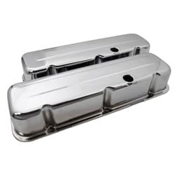 STEEL VALVE COVERS, BBC TALL CHROME, NO LOGO RPC - R9235