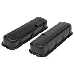 STEEL VALVE COVERS, BBC TALL BLACK, NO LOGO RPC - R9235BK