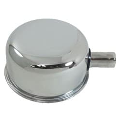 CHROME STEEL PUSH-IN BREATHER WITH TUBE 2-3/4 DIAMETER RPC - R9241