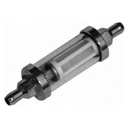 GLASS FUEL FILTER 3/8 WITH RE PLACEABLE ELEMENT & CHROME END RPC - R9245
