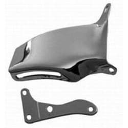CHROME ALTERNATOR BRACKET SBC LONG, BOLTS TO INTAKE MANIFOLD RPC - R9317