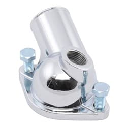 CHROME WATER NECK 1/2 NPT PORT SBC BBC CHEV 1966-1975 V8 RPC - R9468