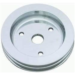 CRANKSHAFT PULLEY DOUBLE GROOV SUIT SBC POLISHED ALUM SHORT RPC - R9481POL