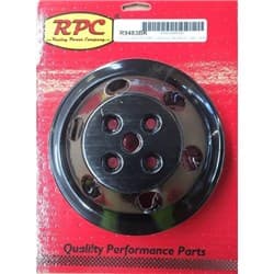 BLACK WATER PUMP PULLEY SBC DOUBLE LONG WATER PUMP ALUM RPC - R9483BK