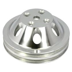 WATER PUMP PULLEYS SBC DOUBLE LONG WATER PUMP POLISH ALUM RPC - R9483POL
