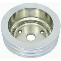 CRANKSHAFT PULLEY TRIPLE GROOV SUIT SBC POLISHED ALUM LONG RPC - R9486POL
