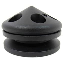 BLACK ALTERNATOR PULLEY SINGLE GROOVE SBC ALUM LONG STYLE RPC - R9487BK