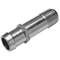 3/4 CHROME WATER PUMP FITTING *STEEL* 1/2" NPT TO 3/4" BARB RPC - R9514