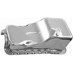 STEEL STOCK OIL PAN 351W FORD CHROME. FRONT SUMP. 1969-81 RPC - R9532