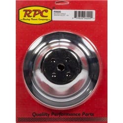 WATER PUMP PULLEYS SBC SINGLE SHORT WATER PUMP CHROME STEEL RPC - R9600