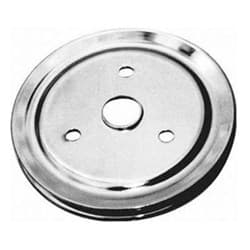 CRANKSHAFT PULLEY CHROME STEEL SUIT SBC SINGLE GROOVE SHORT RPC - R9602