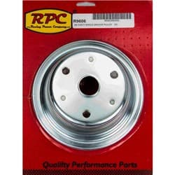 CRANKSHAFT PULLEY CHROME STEEL SUIT SBC SINGLE GROOVE LONG RPC - R9606