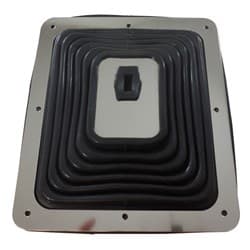 RUBBER LARGE SHIFTER BOOT INC CHROME RING RPC - R9631