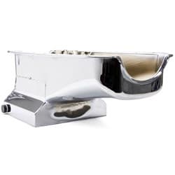 STEEL DRAG RACE PAN SBC CHROME  AUST PAS/SIDE DIPSTICK 55-79 RPC - R9725