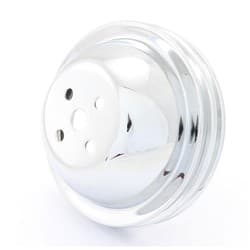 WATER PUMP PULLEYS BBC DOUBLE SHORT WATER PUMP CHROME STEEL RPC - R9815