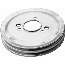 CRANKSHAFT PULLEY CHROME STEEL SUIT BBC DOUBLE GROOVE SHORT RPC - R9816