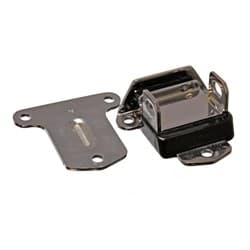 LOCKING TYPE ENGINE MOUNT CHEV CHROME WITH BLACK URETHANE  - ENS 3-1115G