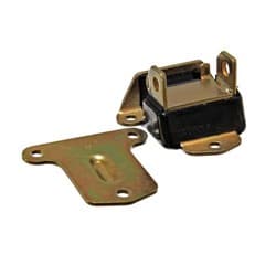 LOCKING TYPE ENGINE MOUNT CHEV  ZINC WITH BLACK URETHANE TALL  - ENS 3-1117G
