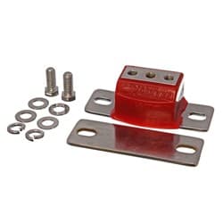 GM TRANS MOUNT CHROME WITH RED URETHANE P/GLIDE TH400 TH350 3-1132R