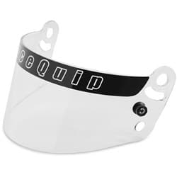 HELMET SHIELD, CLEAR FOR PRO20 & PRO25 HELMETS RACEQUIP / 204001RQP