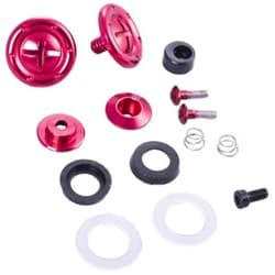 HELMET SHIELD PIVOT KIT RED FOR PRO & VESTA SERIES HELMETS RACEQUIP / 205111RQP