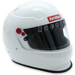 PRO20 HELMET, GLOSS WHITE, SML SA2020, CLEAR SHIELD RACEQUIP / 276112RQP
