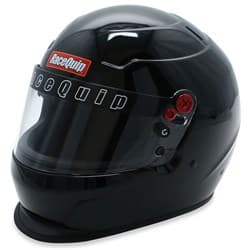 PRO25 HELMET, GLOSS BLACK, XXL SA2025, CLEAR SHIELD RACEQUIP / 277007RQP