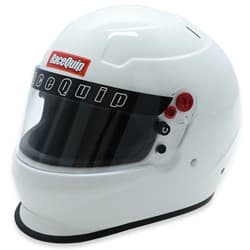 PRO25 HELMET, GLOSS WHITE, LRG SA2025, CLEAR SHIELD RACEQUIP / 277115RQP