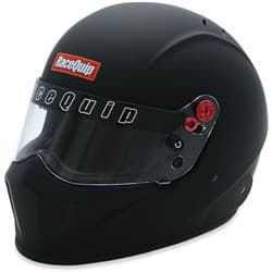 VESTA20 HELMET FLAT BLACK, MED SA2020, CLEAR SHIELD RACEQUIP / 286993RQP