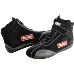 EURO CARBON-L SFI-5 RACE SHOES BLACK, SFI3.3/5, US SIZE 13 RACEQUIP / 30500130RQP