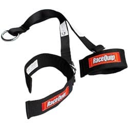 ARM RESTRAINTS, BLACK, SFI 3.3 ADJUSTABLE, 2" CUFF, VELCRO RACEQUIP / 394004RQP