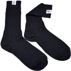 FIRE RETARDANT SOCKS, XLG SFI 3.3, BLACK, SIZE 12-13 RACEQUIP / 411996RQP