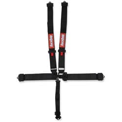 5-POINT LATCH HARNESS, BLACK 3" WIDE, PULL DOWN, SFI 16.1 RACEQUIP / 741001RQP