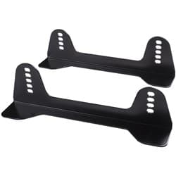 STEEL SEAT MOUNT BRACKETS SHORT, POWDERCOATED BLACK RACEQUIP / 96002029RQP