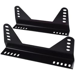 STEEL SEAT MOUNT BRACKETS TALL, POWDERCOATED BLACK RACEQUIP / 96003039RQP