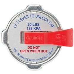 LARGE RADIATOR CAP WITH LEVER 20PSI / 138KPA ALLSTAR / ALL30130