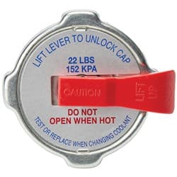LARGE RADIATOR CAP WITH LEVER 22PSI / 152KPA ALLSTAR / ALL30131
