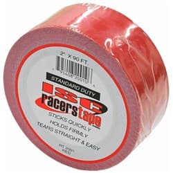 STANDARD DUTY TAPE RED 2" WIDE X 90FT ROLL ISC RACERS TAPE / RT2001